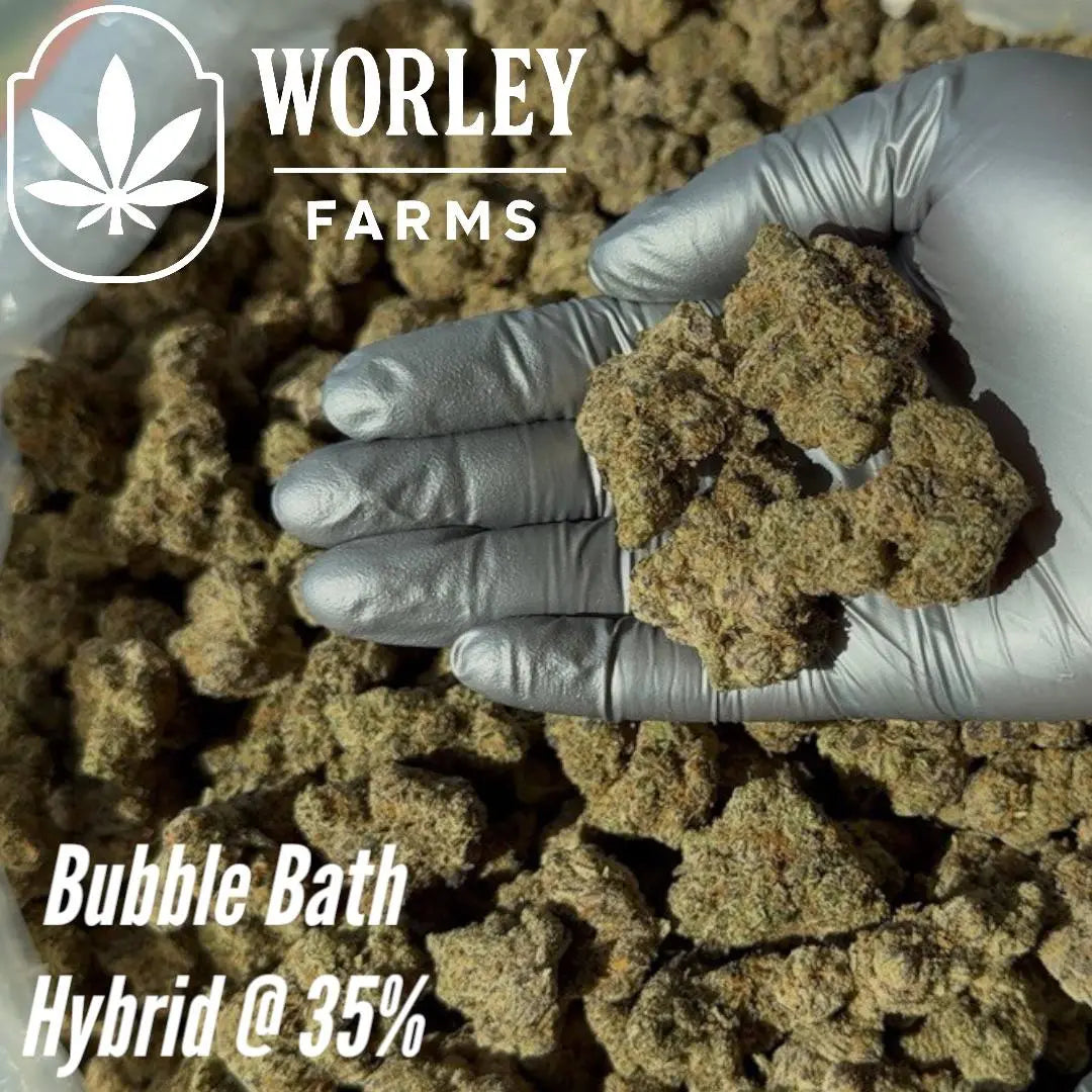 THCA Flower Bubble Bath - Hybrid 35% Worley Farms